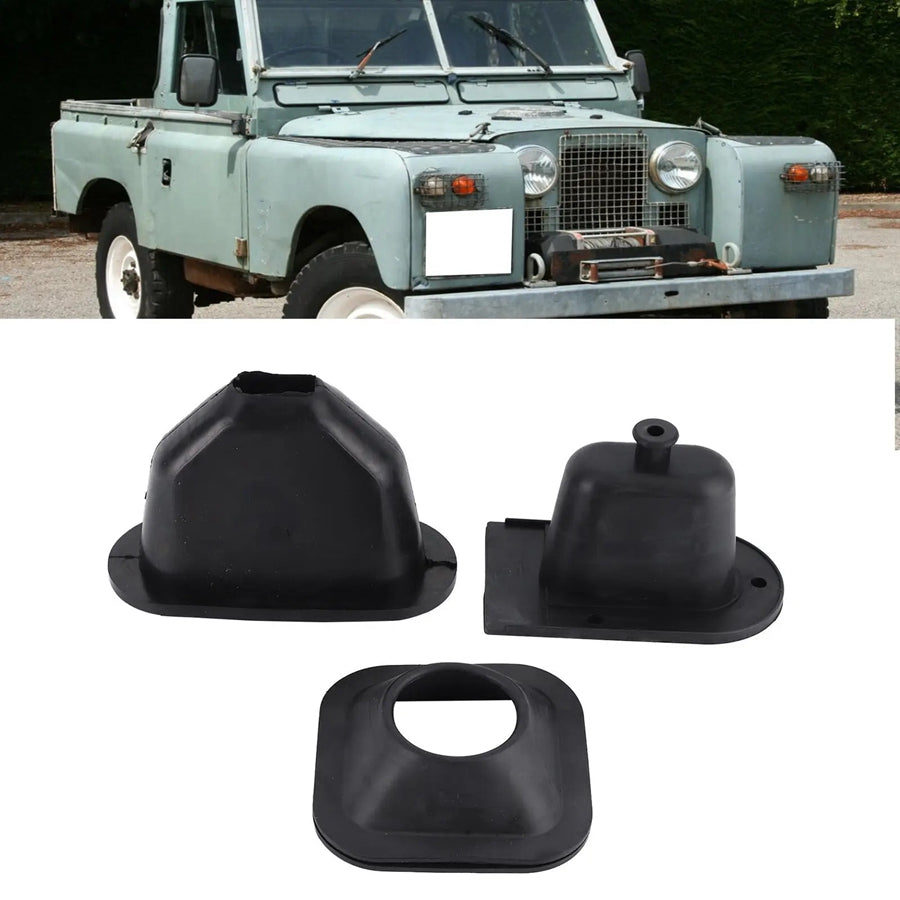3 Pcs GEAR & HANDBRAKE LEVER RUBBER BOOT GAITER KIT -DA2466 Fit for LAND ROVER SERIES 2A & 3